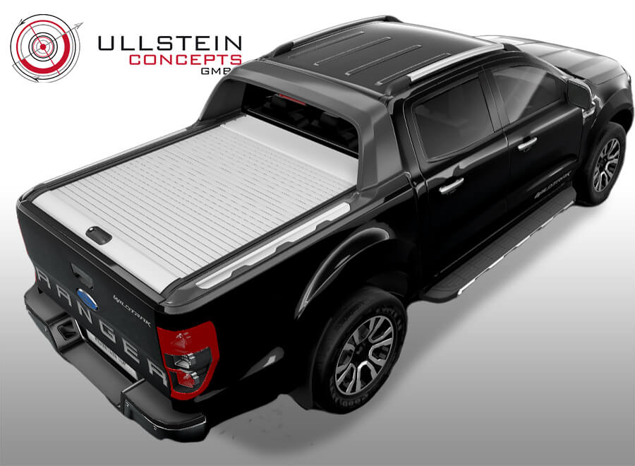 Ford Ranger Wildtrak Laderaumabdeckung Aluminiumrollo Red Rock Roll Silber  - Ullstein Concepts GmbH